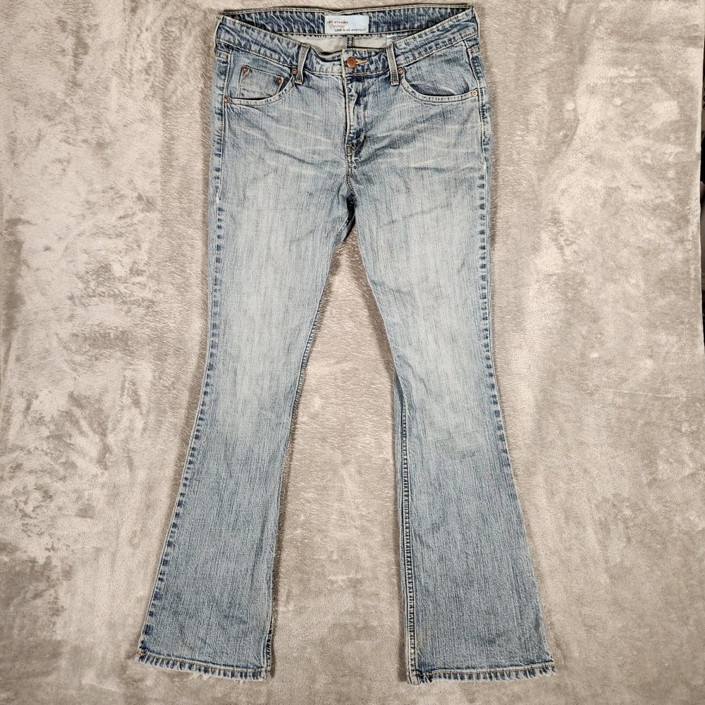 Levi Strauss Signature Bootcut‎ Jeans Womens 8 Medium Light Wash Good Low Rise